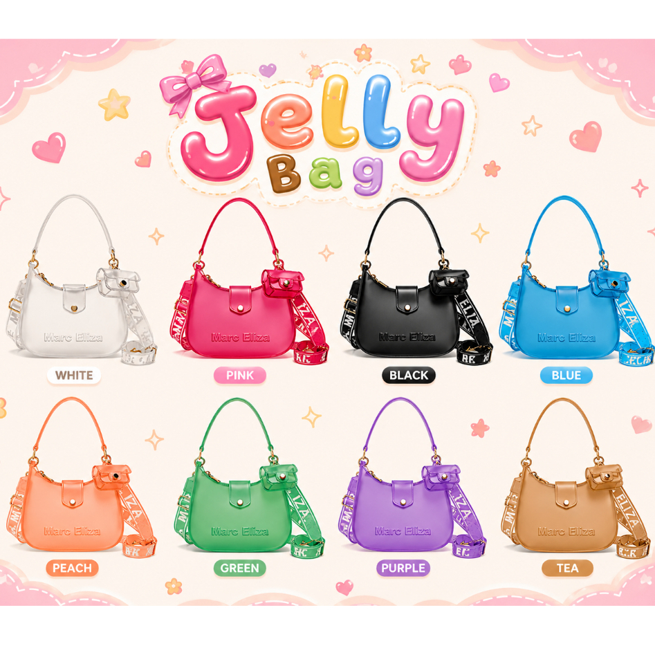 กระเป๋าสะพาย🎀Jelly Long C Mini Bag🧸No.22008🧸ดีไซน์มินิมอลเรียบหรูแต่ดูแพงงานสวยคุณภาพดีน่ารักเกินต้าน