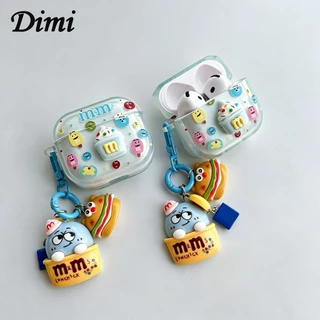 เคสหูฟัง งานกล่อง สำหรับAirpods4 เคสใสการ์ตูนนูน สำหรับAirpods3 เคสหูฟังบลูทูธ gen1 gen2 เคสหูฟังไร้สาย PRO 3 1 2