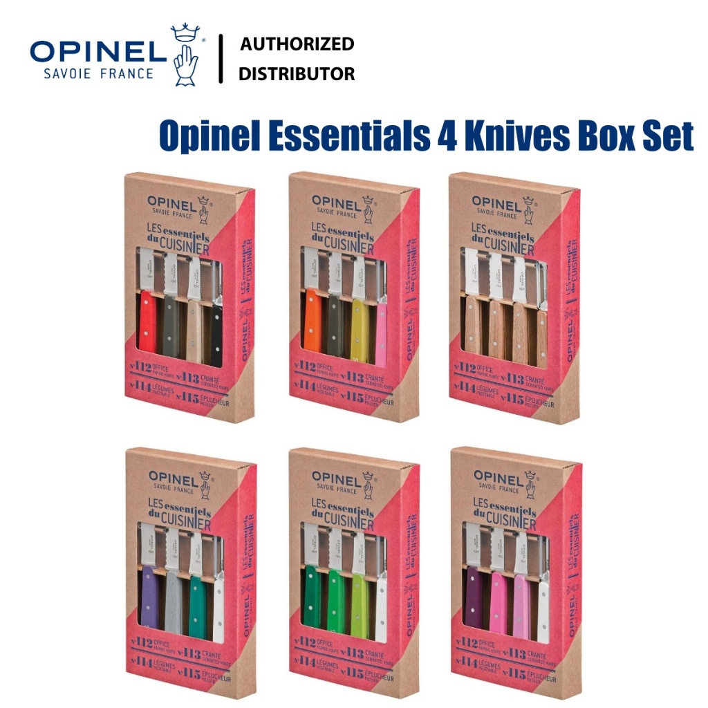 Opinel Essentials 4 Knives Box Set (มีดครัว)