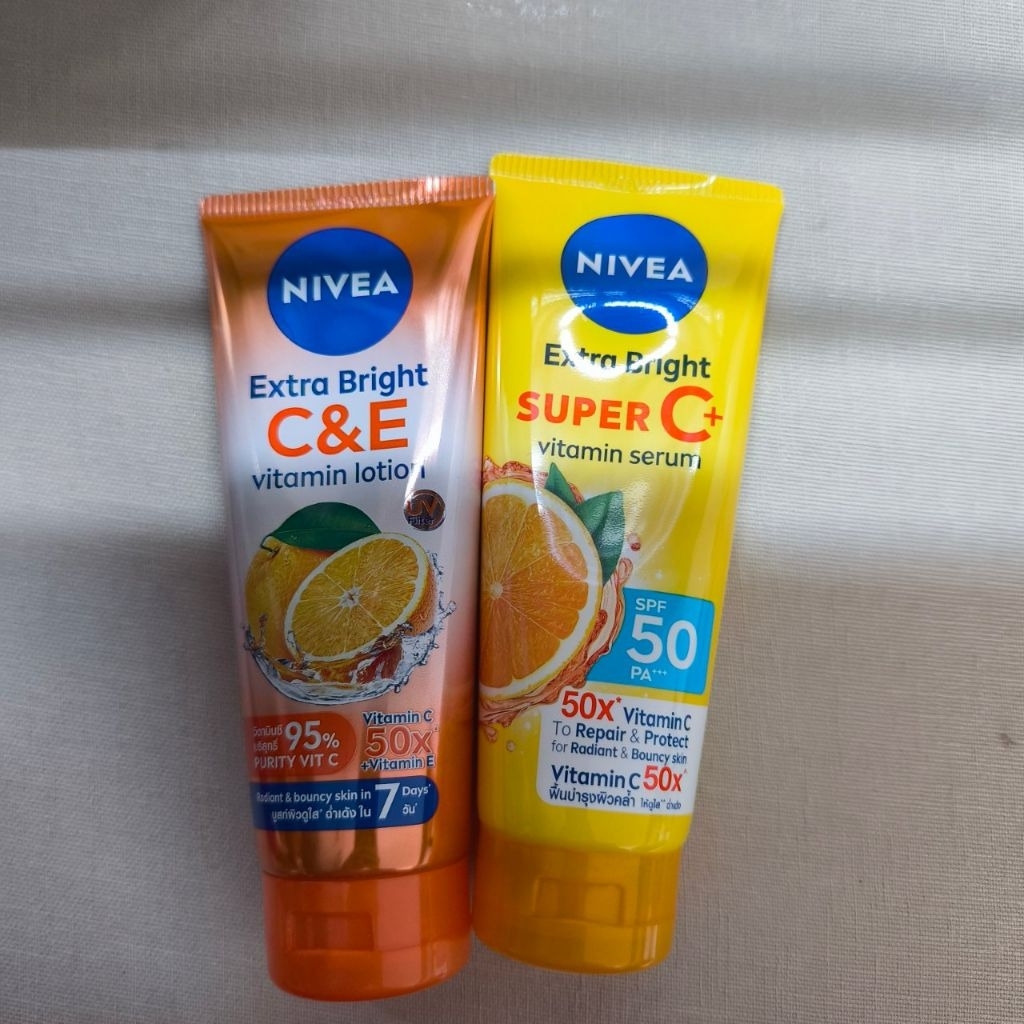 nivea extra bright vitamin serum หลอดเหลือง 70 มล.
