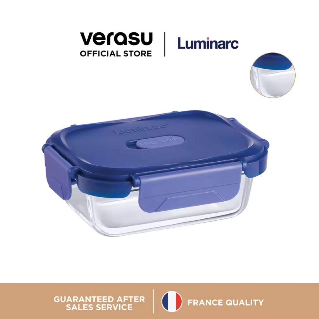 LUMINARC กล่องแก้วถนอมอาหาร ผืนผ้า 370 มล. Putina ARC-X1237