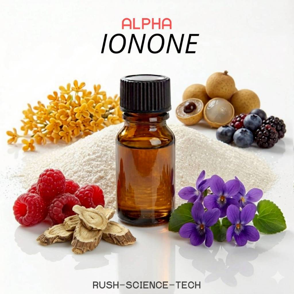 Alpha Ionone สารแต่งกลิ่น ผสมน้ำหอม สารตั้งต้นน้ำหอม (กลิ่นดอกไวโอเลต แป้ง และผลไม้เบอร์รี่) Raw Material เกรดพรีเมียม