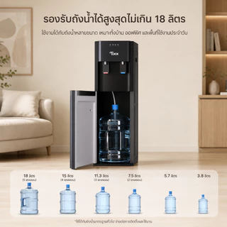 ตู้ทำน้ำร้อนน้ำเย็น 2 ระบบ ตู้กดน้ำ ถังด้านล่าง Water Dispenaser ใช้งานง่าย สำหรับใช้ในบ้าน TIXX