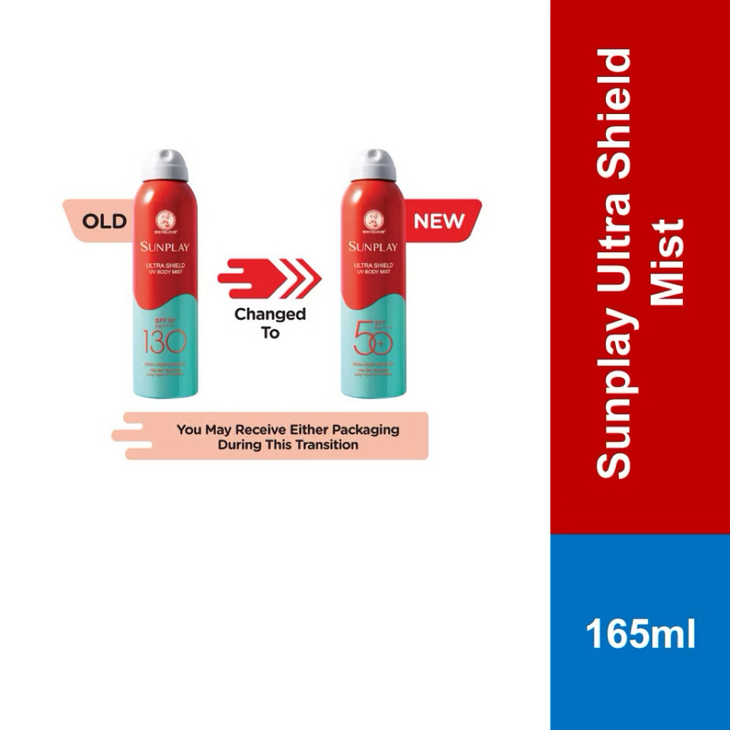 MENTHOLATUM SUNPLAY SPF130 ULTRA SHIELD 165ML/ SPORT UV SPF120 BODY MIST (SPRAY) 165ML