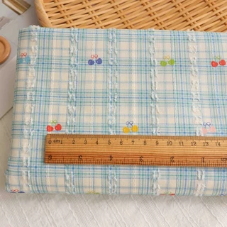 Preorder-ผ้าคอตตอนJacquard(ทอลายในเนื้อผ้า) คอตตอน100% หน้ากว้าง 145ซม. ผ้าเมตรนำเข้า
