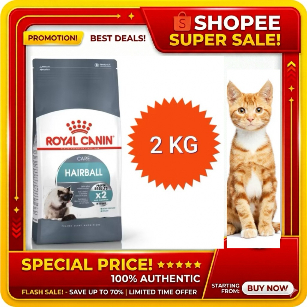 [Hairball2kg] Royal canin Hairball care ช่วยลดปัญหาก้อนขน ขนาด 2 กิโลกรัม