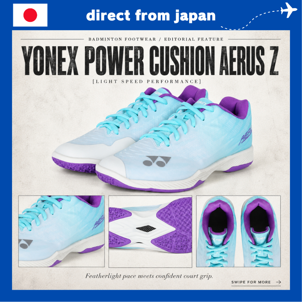YONEX Power Cushion Aerus Z 2 Women Badminton Shoes – Ultra Lightweight Speed & Comfort
