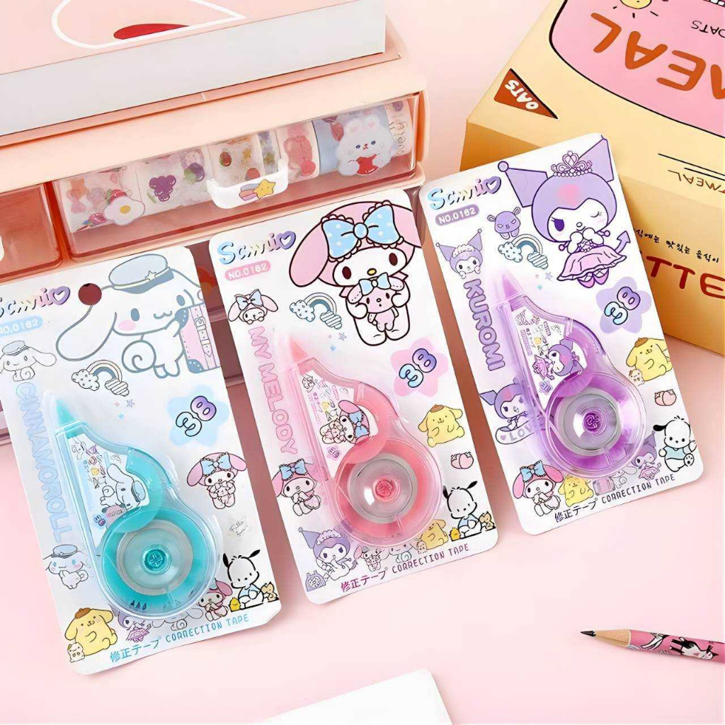 ลิควิดเทป สำหรับลบคำ หลายลายให้เลือก ลายการ์ตูนน่ารัก อุปกรณ์การเรียน