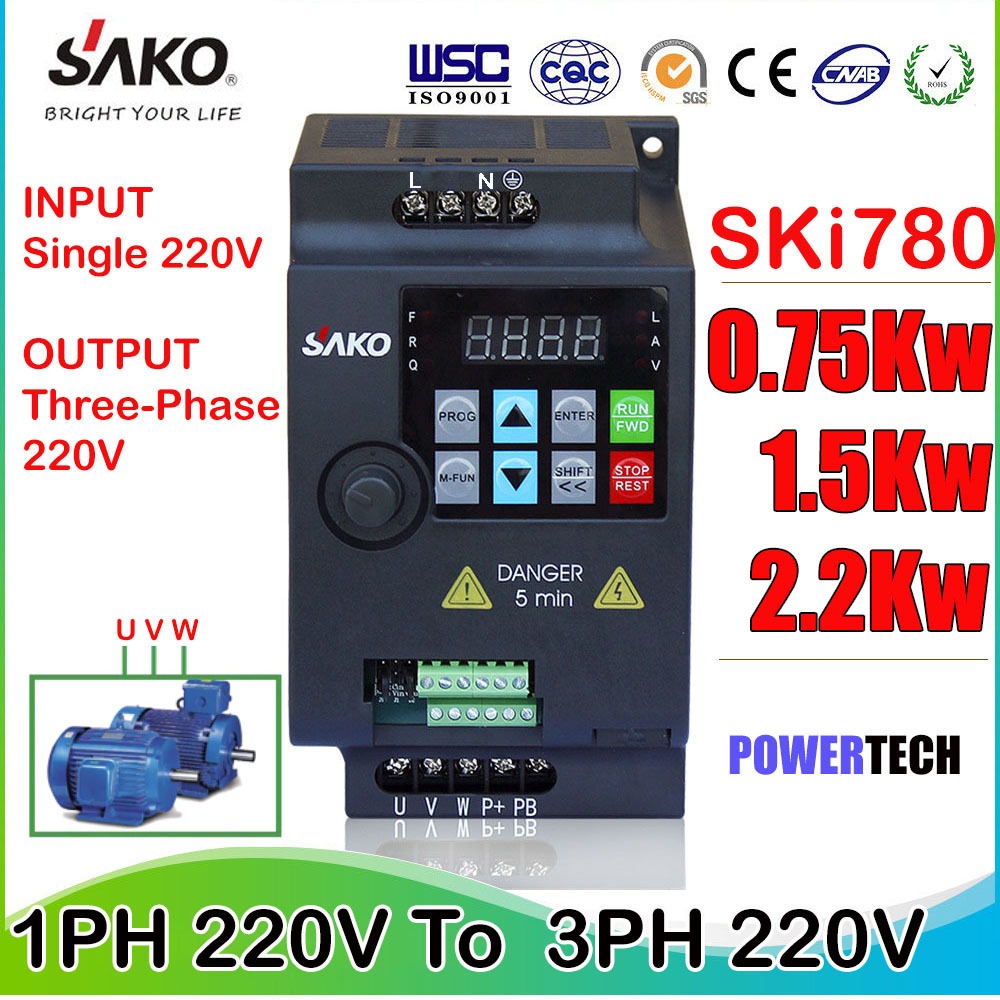 อินเวอร์เตอร์ไดรฟ์ปรับความถี่ตัวแปร220V 380V VFD 0.75/1.5/2.2/3.7/4/5 5KW เวกเตอร์ตัวควบคุมการปรับความเร็วตัวแปร