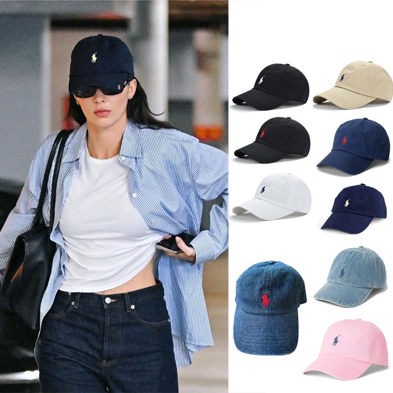 หมวก Polo ralph lauren หมวกเบสบอลThe Iconic Cotton Chino Ball CAP ของแท้ แท้ 100%