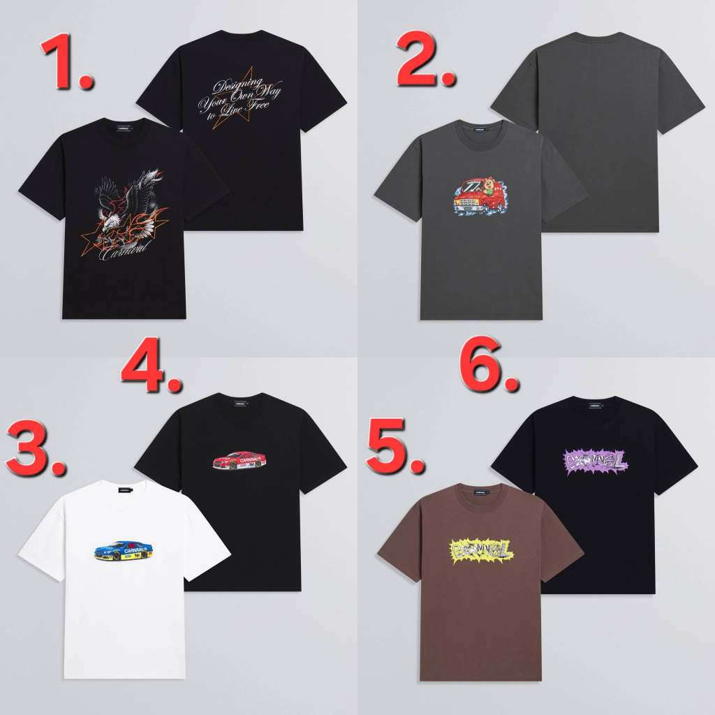 [ ของแท้ ] เสื้อยืด CARNIVAL Spring/Summer 2026 Collection Part.3 “No Ordinary Morning” T-SHIRT ของใหม่ พร้อมส่ง