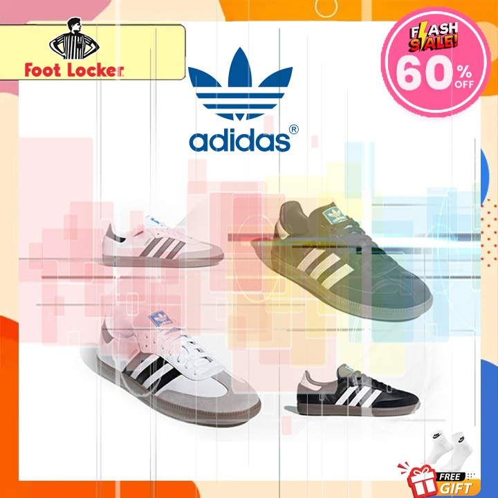 Unisex แท้Originals รองเท้าSอm.บีα พื้นผิวหนังซูเอดOจีG Shoes แบบยูนิเซ็กส์  แจกถุงเท้าฟรี