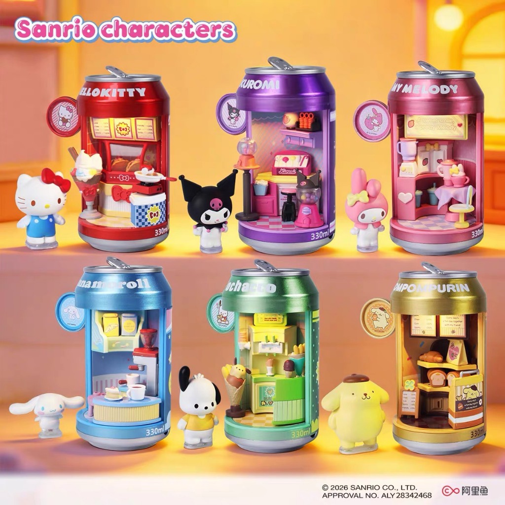 [แบบจุ่ม] โมเดลกระป๋อง SANRIO Mini Dessert Shop
