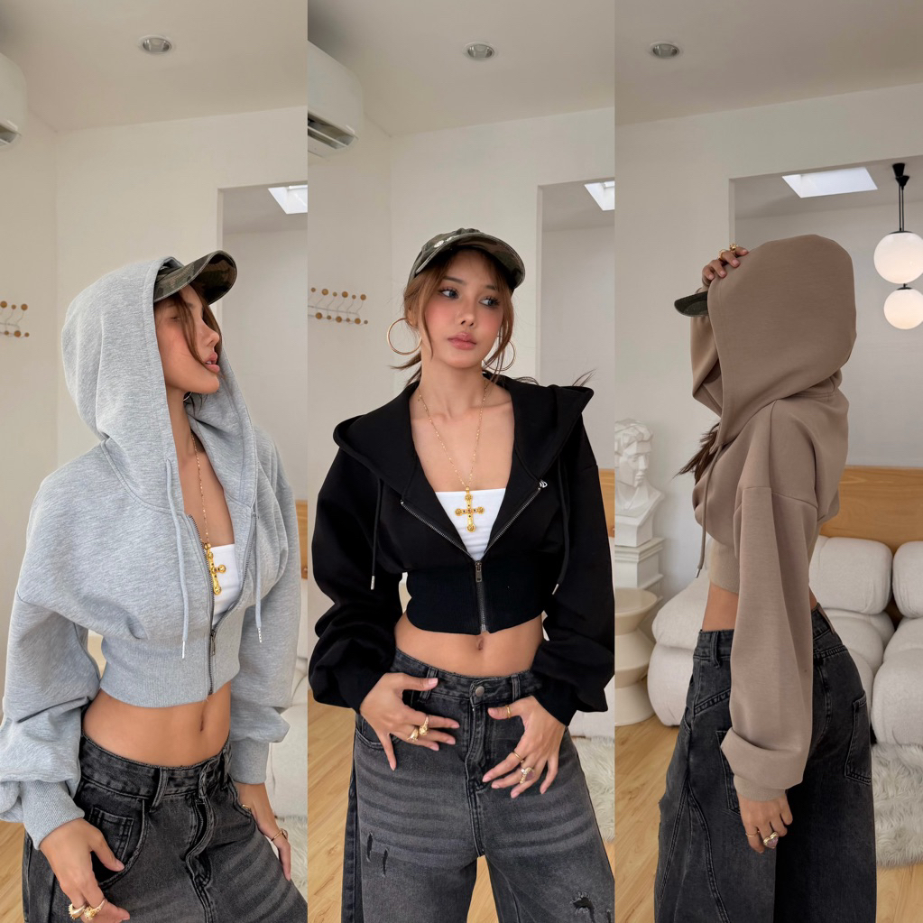 Nice.to.dress.u - Cropped Hoodie