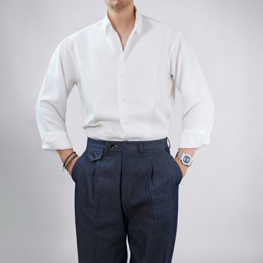 Premium linen italy collar shirt (PB)