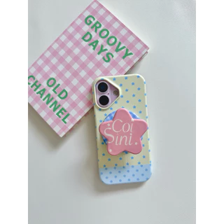[i17] ส่งด่วน✨ PC-097 Milky Star+ไอริงแม่เหล็กเคสไอโฟน ชาร์จไร้สาย มินิมอล สำหรับ Iphone 13-17Promax
