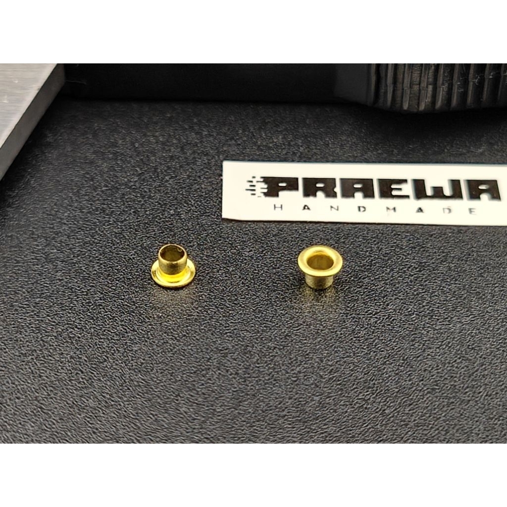 [แท้] ตาไก่แกนล้อ Mini4WD ทองเหลือง รูใน 2mm - Mini4WD Eyelet