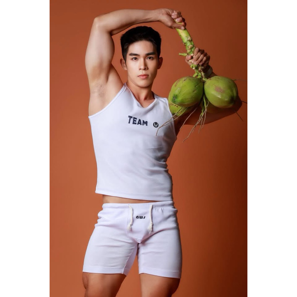 SLT08 เสื้อกล้ามกุ้นคอ เเขน ทรง Comfort Fit.