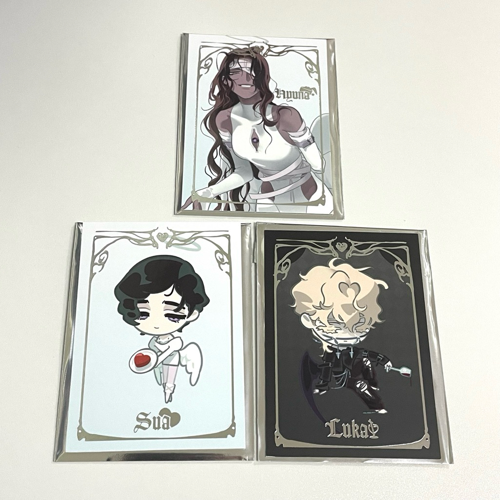 (พร้อมส่ง/ของแท้) โฟโต้การ์ดปั๊มฟอยล์ Alien Stage x March Monster Cafe - SuA, HyunA, Luka ‘AaD’ Photocard