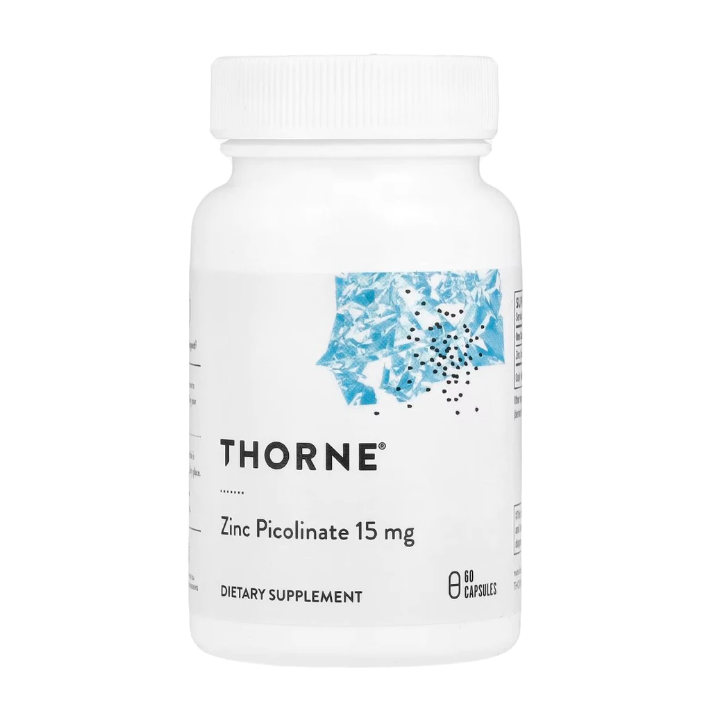 Thorne Zinc Picolinate, 15 mg,30 mg60 Capsules ซิงค์พิโคลิเนต ขนาด 15 มก.และ 30 มก. บรรจุ 60 แคปซูล