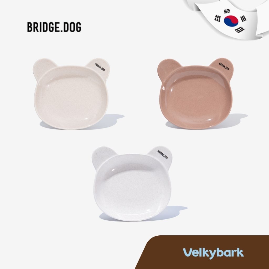 VELKYBARK [พร้อมส่ง] Bridgedog 🇰🇷 Toy/Cozy Bear ชามอาหารสัตว์เลี้ยง ชามเซรามิค ชามสุนัข ชามแมว