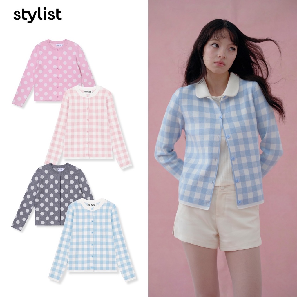 STYLIST - Dot Cardigan เสื้อคลุมไหมพรม