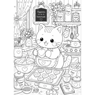 สมุดระบายสีสำหรับเด็ก วัยรุ่น ผู้ใหญ่ คาเฟ่ในฝันของเจ้าโมจิ