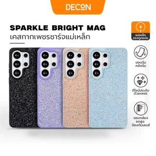 DECON Sparkle Bright Mag เคสกากเพชร มีที่เก็บบัตร S26U / S25U / S24U / S23U