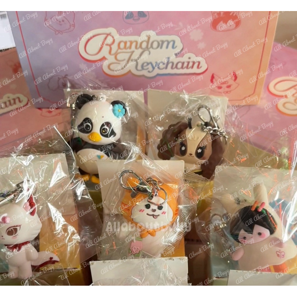 (พร้อมส่ง - แบบเลือกได้) | BLUSH BLOSSOM FAN FEST 2026 : MIDNIGHT BLOOM RANDOM DOLL KEYCHAIN | WHOLE SET #BBFANFEST2026