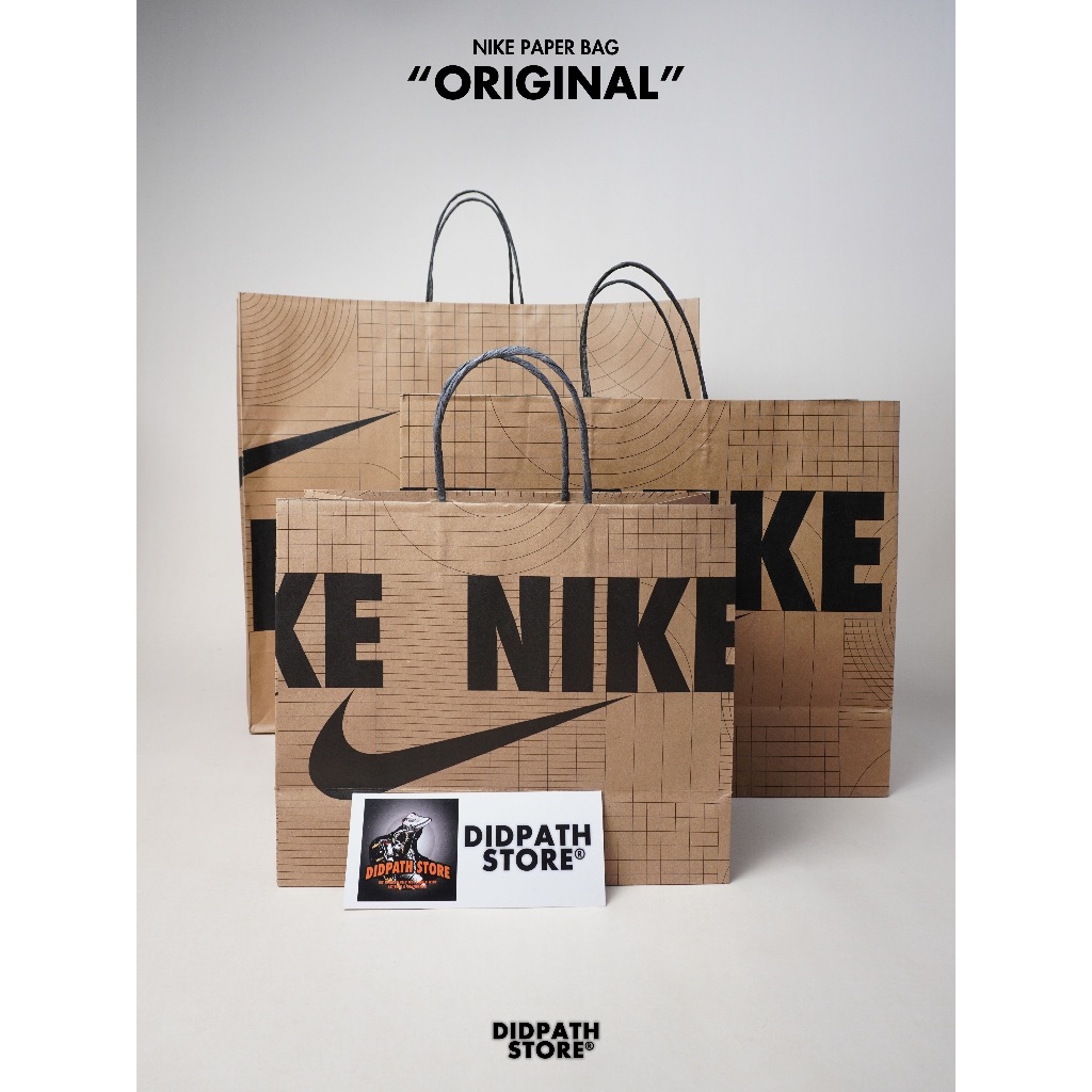 ถุงกระดาษช็อป NIKE ของแท้ NIKE PAPER BAG MOVE TO ZERO