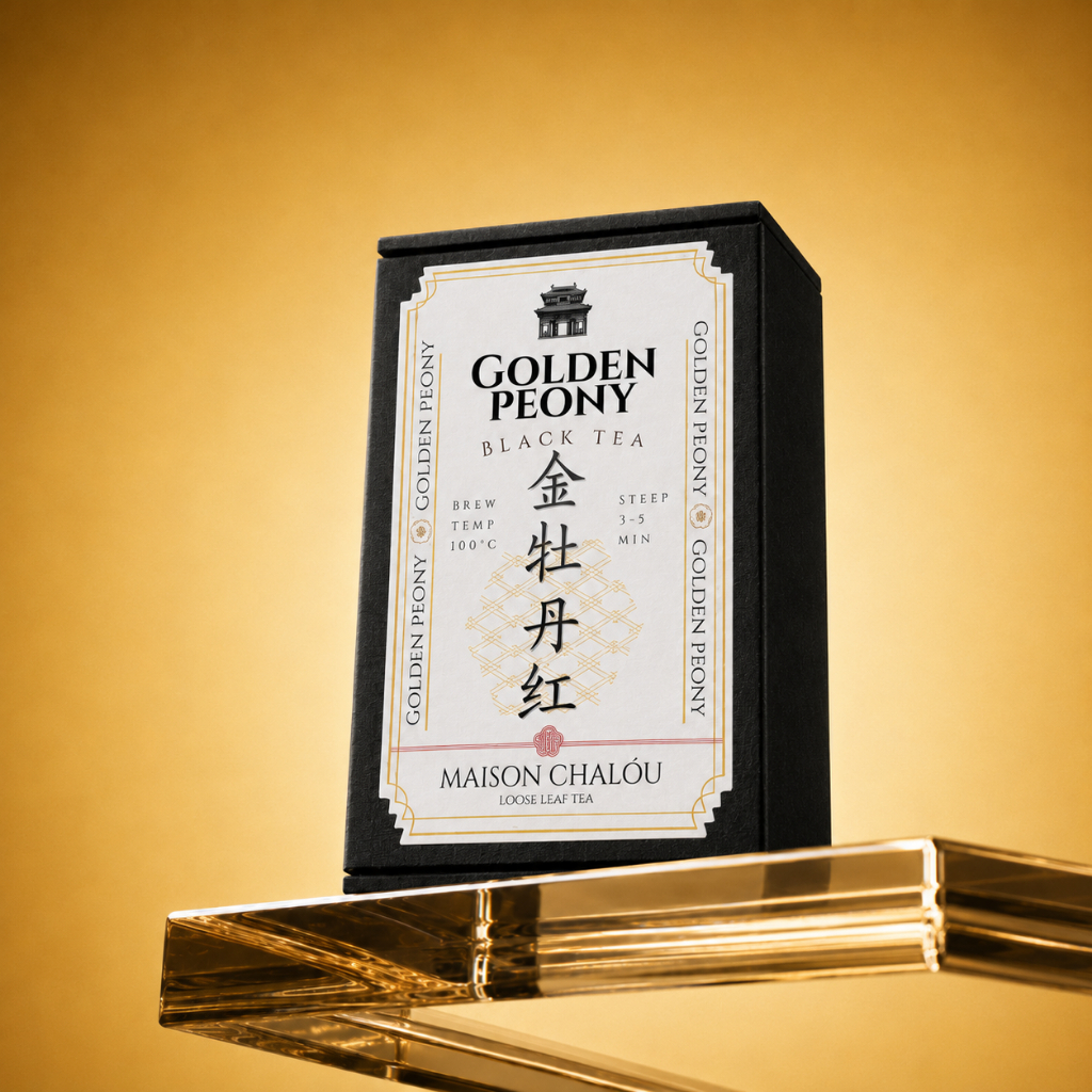 ชาแดง จินหมู่ตัน Golden Peony Black Tea 金牡丹红茶 หอมดอกไม้ผลไม้ 70g