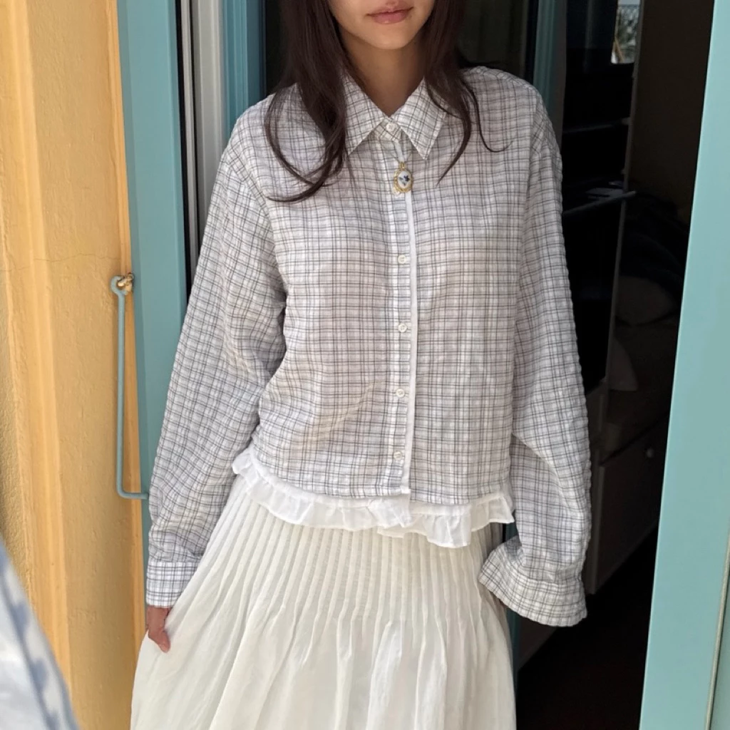 something Jane ruffle shirt