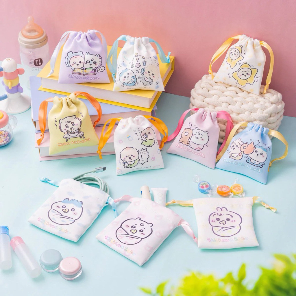 [สุ่ม] ถุงผ้าสุ่มลาย Chiikawa baby ชิคาวะ