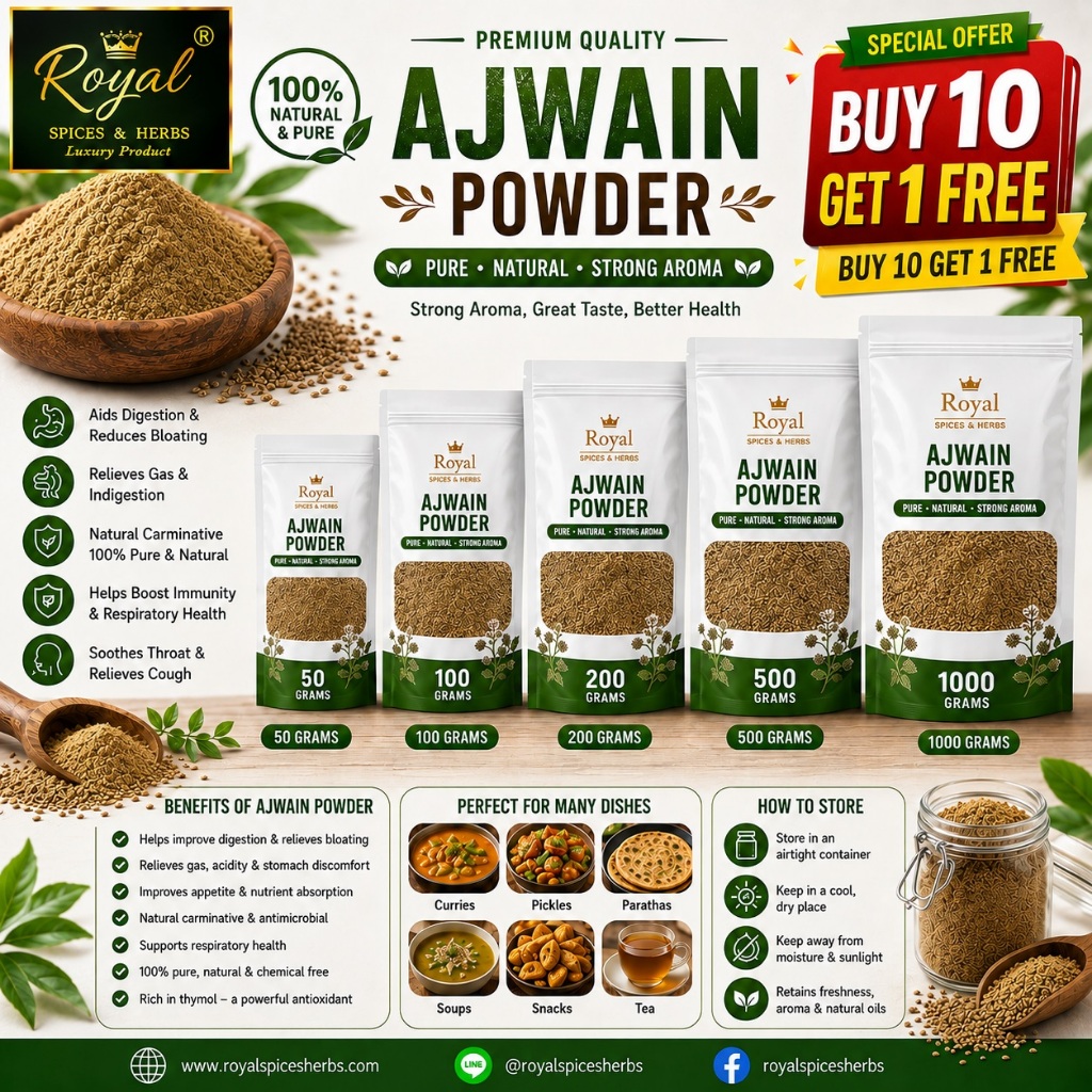 Ajwain Seeds & Powder  Carom Seeds powder Premium Quality