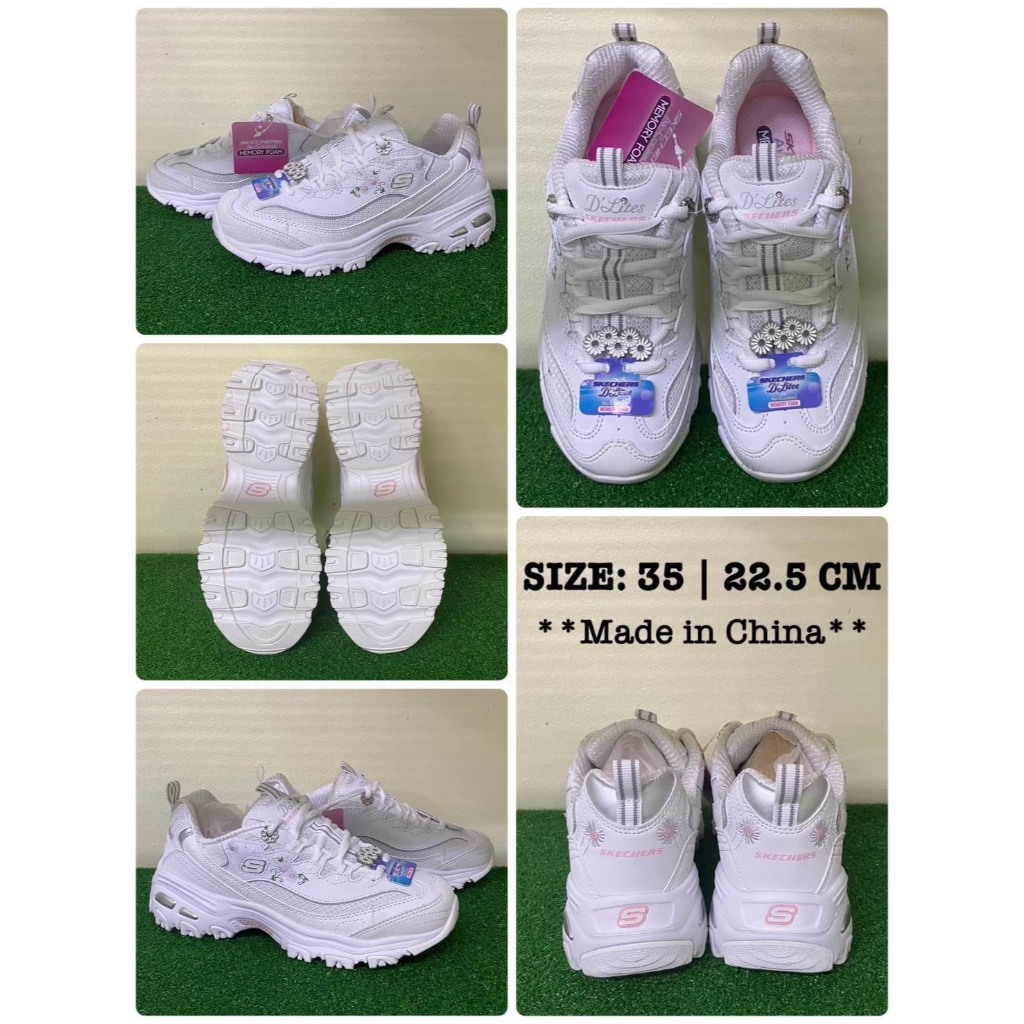 รองเท้าผู้หญิง Sketchers D'Lites รองเท้าผ้าใบมือสอง size 36 [ update 2026.06.12 ]