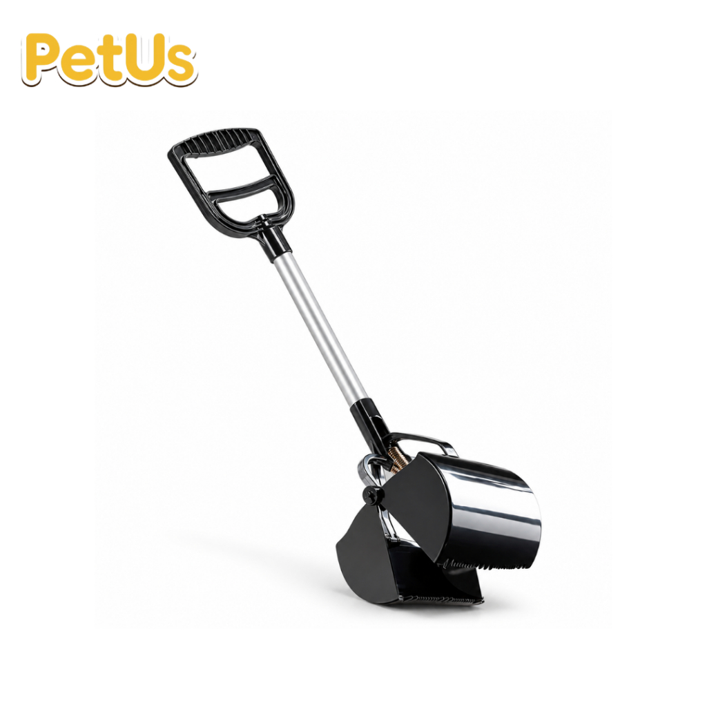 Petus ที่คีบอึสุนัข Poop Scooper เก็บมูลสัตว์เลี้ยง ด้ามยาว น้ำหนักเบา พกพาสะดวก Petus Kingkaew