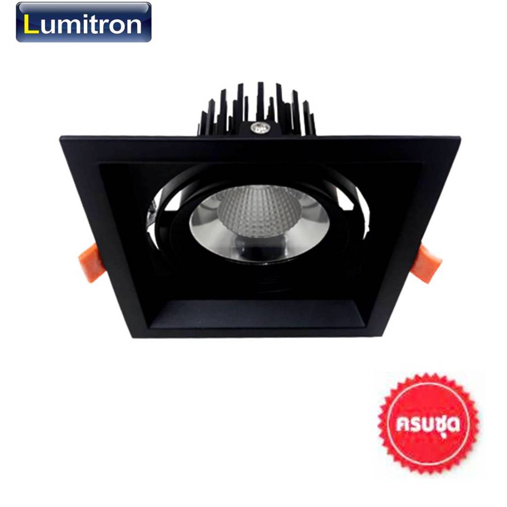 โคมไฟดาวน์ไลท์ LED 15W #LMDL-854 15W LED แสงวอร์มไวท์ โคมสีดำ ก.13.5 ส. 11ซม.  (รวม Driver) พร้อมส่ง
