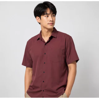 เสื้อเชิ้ต เชิ้ตคอปกแขนสั้น 14 สี ผ้าไหมอิตาลี(ผลิตไทย) รีดง่าย ยับยาก ใส่สบาย ไม่อมเหงื่อ
