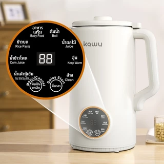 kawu เครื่องทำน้ำเต้าหู้ เครื่องปั่น 1600ML ตั้งเวลาได้12 ชม 46ใบมีดสแตนเลส เครื่องปั่นอเนกประสงค์