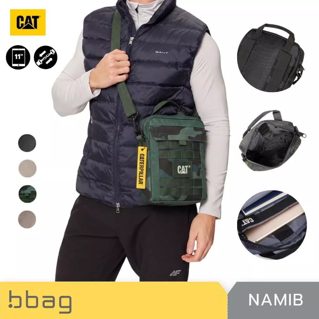 Caterpillar กระเป๋าสะพายข้าง 4.5 ลิตร รุ่น Namib 84036 กันน้ำ ใส่แท็บเล็ต 11 นิ้ว (6 สี)