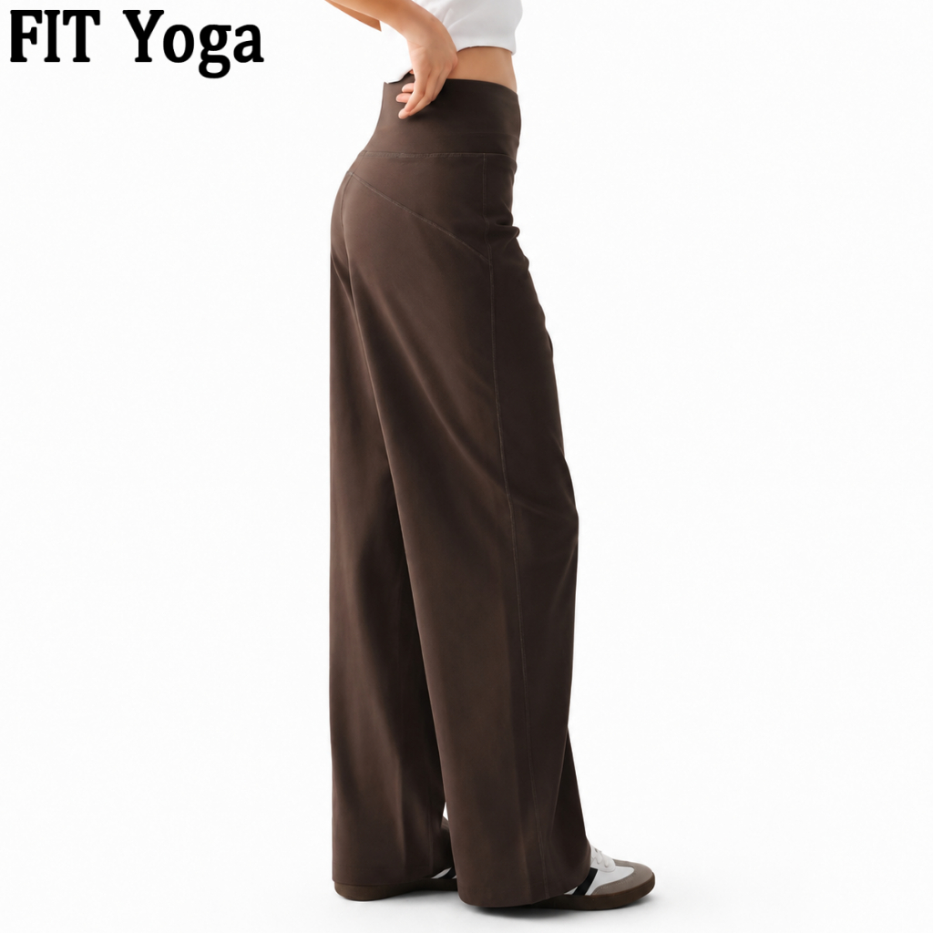 FitYoga กางเกงออกกำลังกายสาว เอวสูง รูปแบบสตริงต์ แห้งเร็ว พิลาทิส วิ่ง ฝึกซ้อม โยค้า