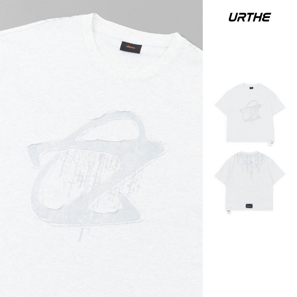 URTHE - เสื้อยืด Oversize รุ่น UNRULED FAITH T-SHIRT - Col. OZDE UNTITLED