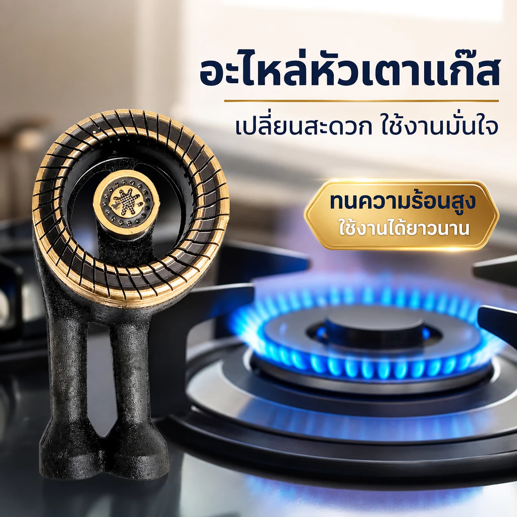 อะไหล่หัวเตาแก๊สสำหรับใช้ในบ้าน ไฟแรง ประหยัดแก๊ส ทนความร้อน ทนการกัดกร่อน ขนาด100/120mm