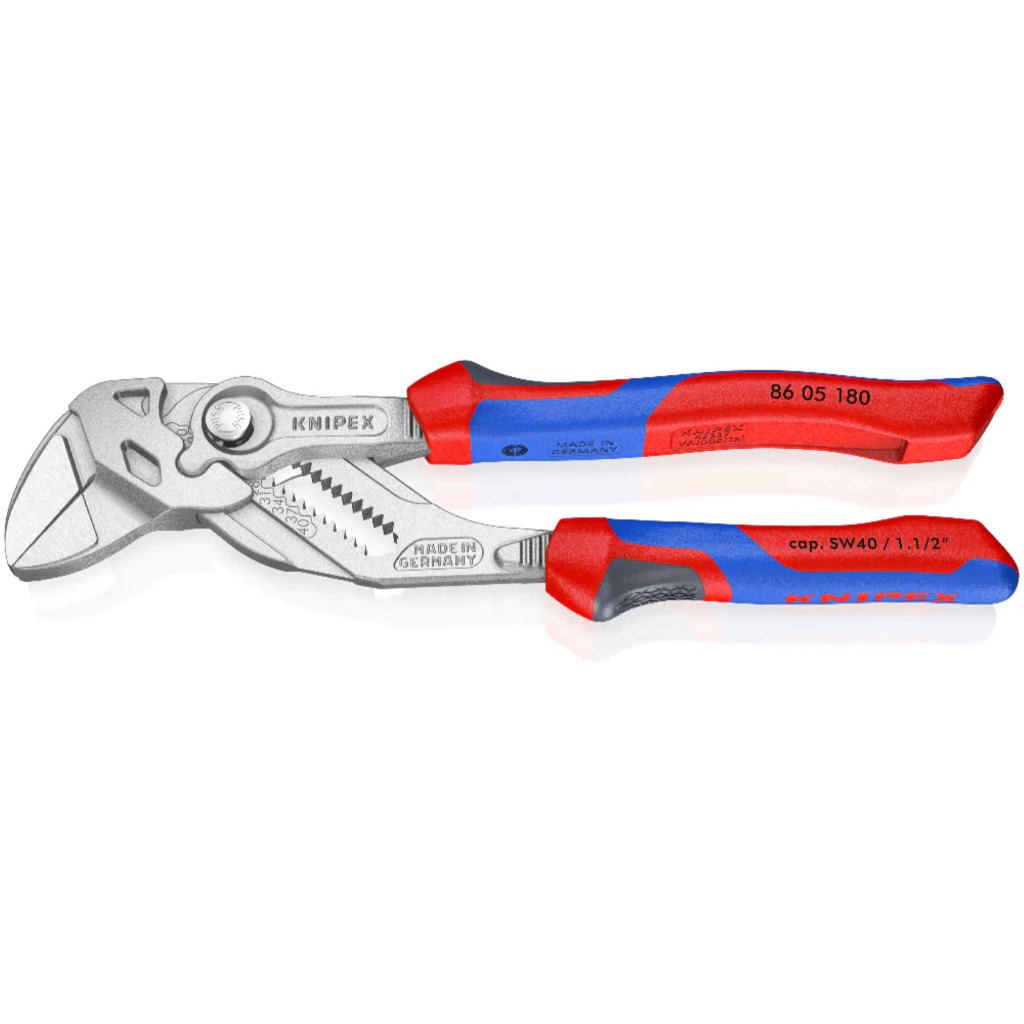 Knipex คีมประแจ 7 นิ้ว ด้ามสามสี สำหรับขันน็อต ใช้แทนกุญแจเลื่อน รุ่น 8605180
