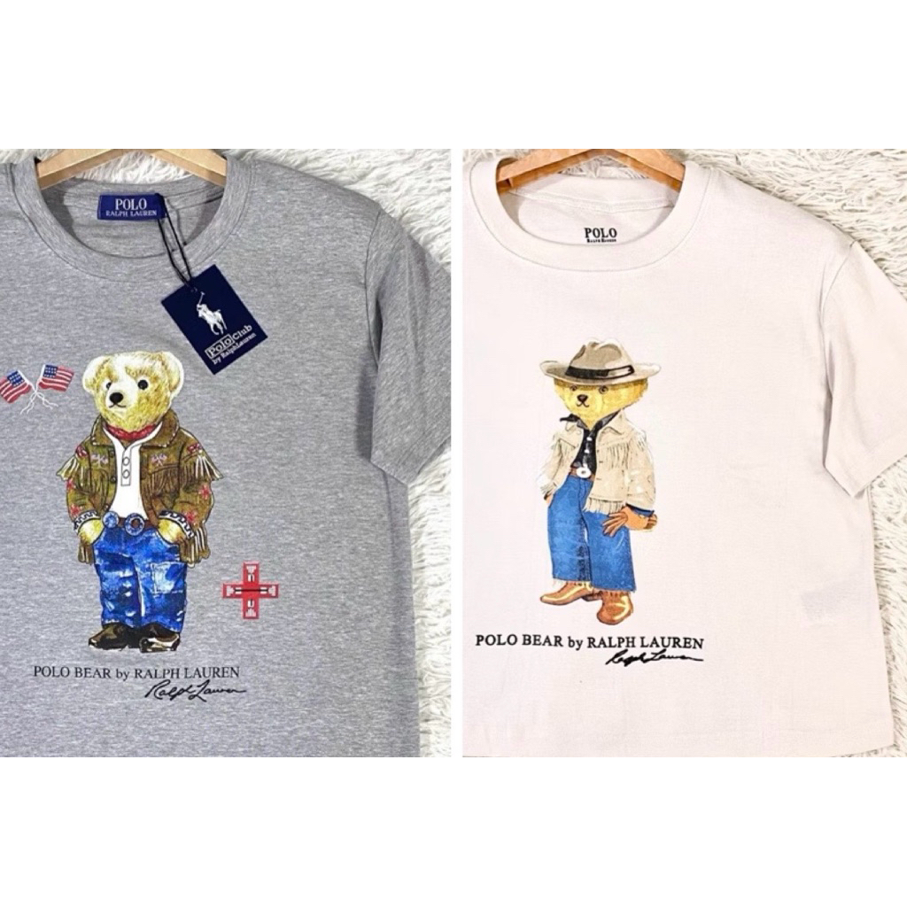 มือ1 เสื้อยืดแขนสั้น เสื้ิอหมี งาน dollydell