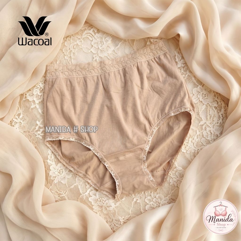🍊WACOAL PANTY กางเกงในรูปแบบ  Half  รวม size    ใส่สบายไม่อึดอัด ผ้า cotton 1oo %