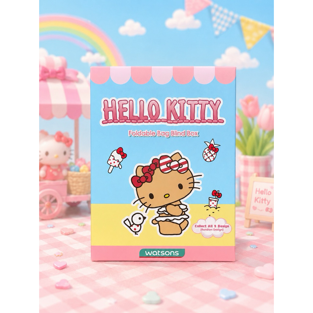 ✨️💖กล่องจุ่มกระเป๋าผ้า Hello Kitty จากประเทศมาเลเซีย 🇲🇾 ***สินค้าลิขสิทธิ์แท้จาก Sanrio มีวางขายที่มาเลเซียเท่านั้น💖✨️