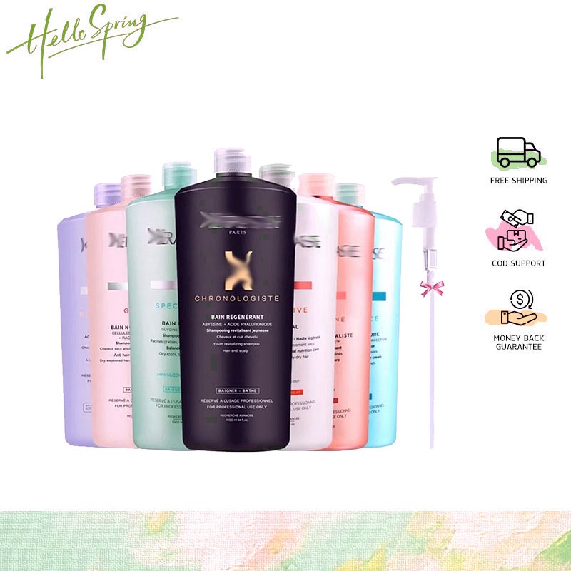 แชมพูสูตรเฉพาะจากปารีส 2 ประเภท 1000ml สำหรับหนังศีรษะมีรังแค กับ ผมหลุดร่วง-ขาดความแข็งแรง