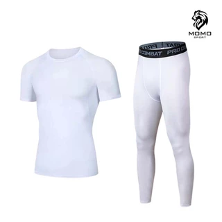 เสื้อรัดกล้ามเนื้อเเขนยาว กางเกงรัดสั้น กางเกงรัดสั้นยาว PROCOMBAT ออกกำลังกาย สำหรับกีฬา ระบายอากาศดี