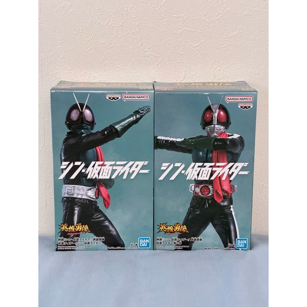 (สินค้างานแท้🇯🇵พร้อมส่ง) banpreatoh ero's brave statue Kamen Rider Shin V1 V2 มดแดง  Masked Rider Hero s Brave